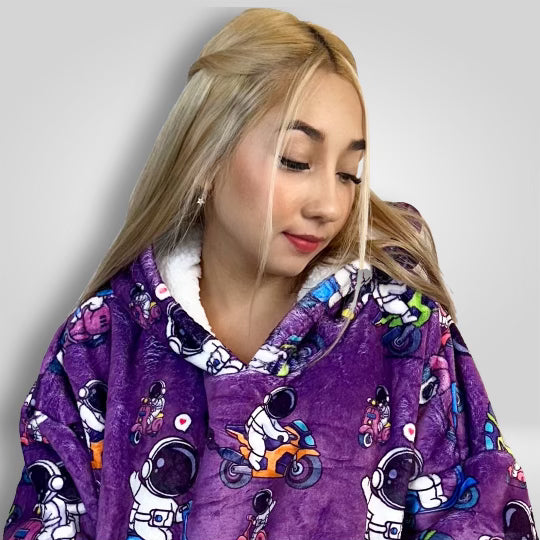 cosmic and cozy companion for dreamers - wearable blanket