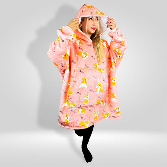 Snuggle Up with the Corgi Cuddle Buddy Fleece Blanket