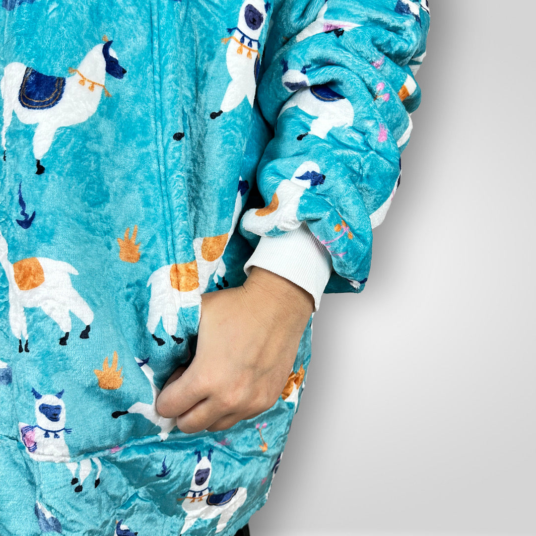Experience warmth with a heated wearable blanket
