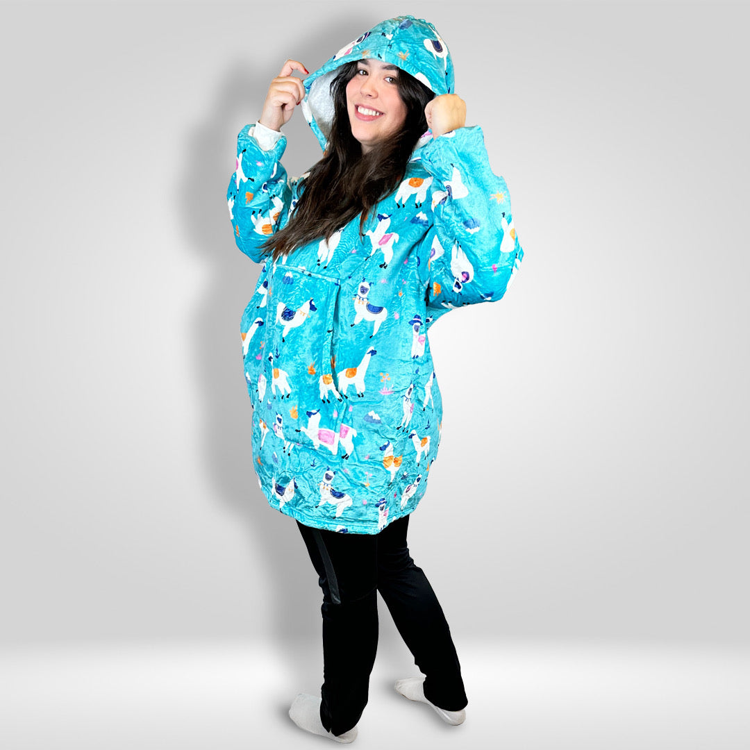 Experience warmth with a heated wearable blanket