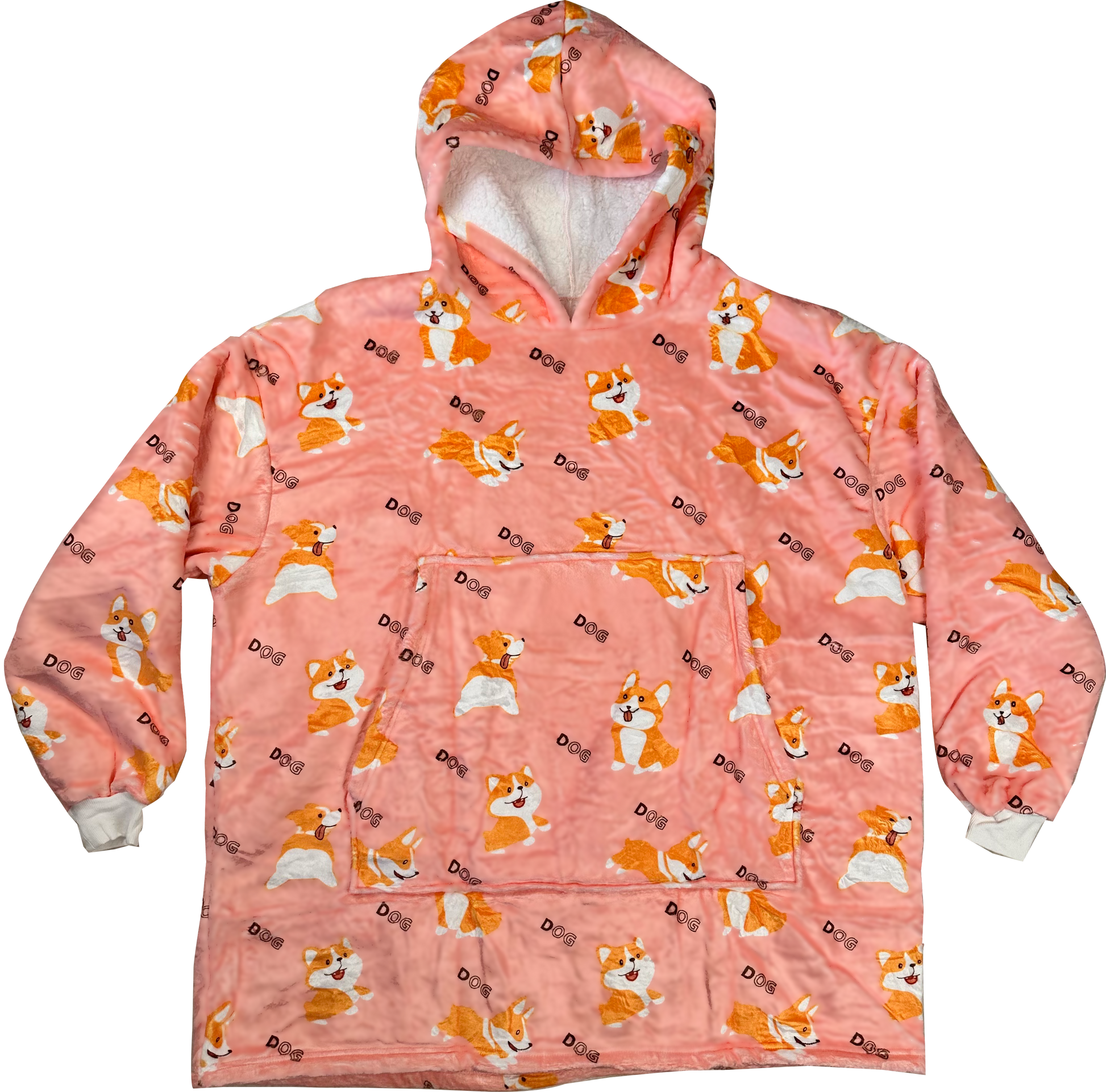 wearable blanket with hood