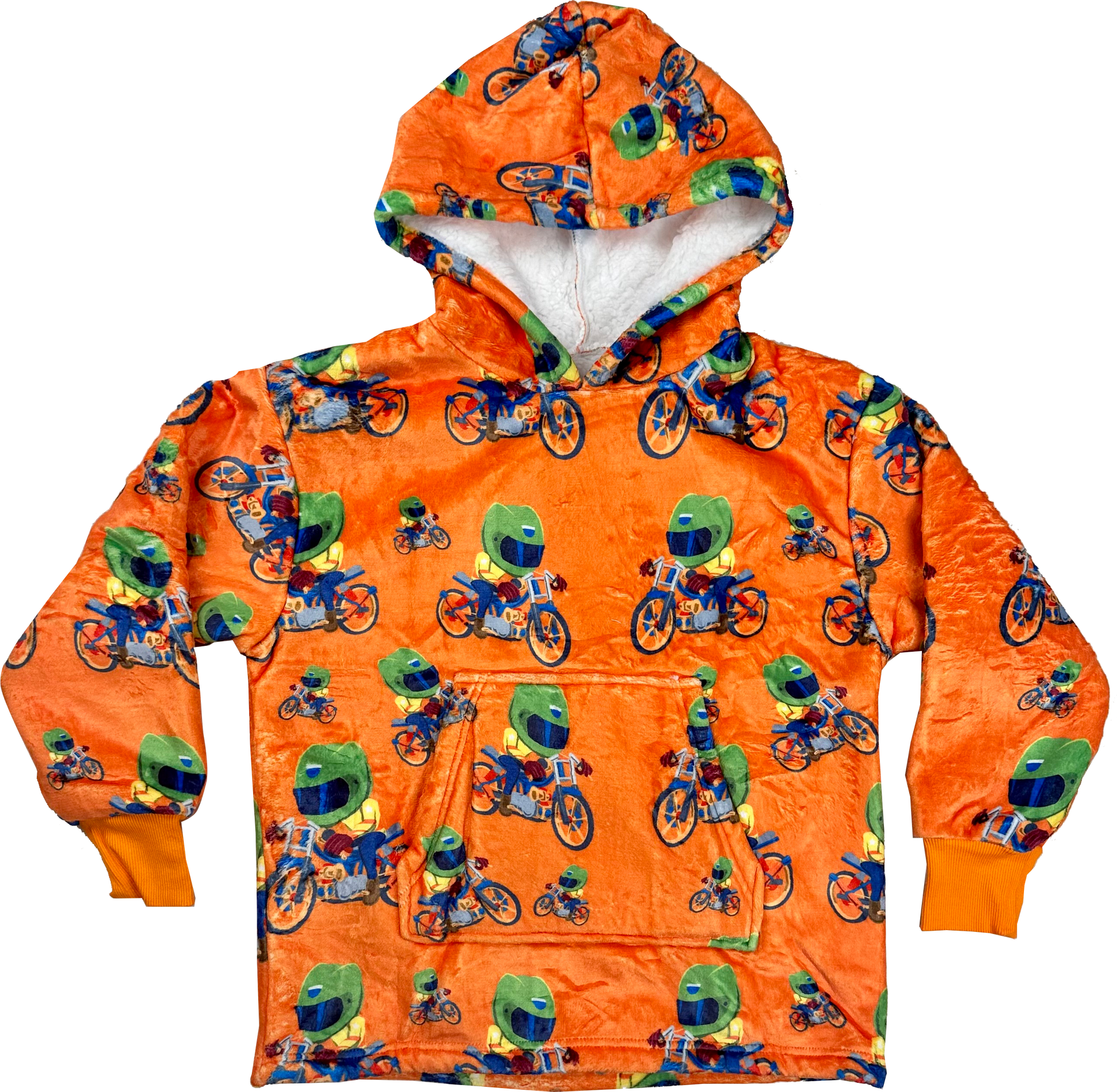 Adrenaline Ride wearable blanket with hood