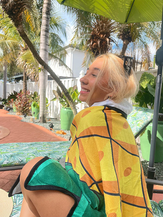 Tropical Pineapple Paradise Beach Towel