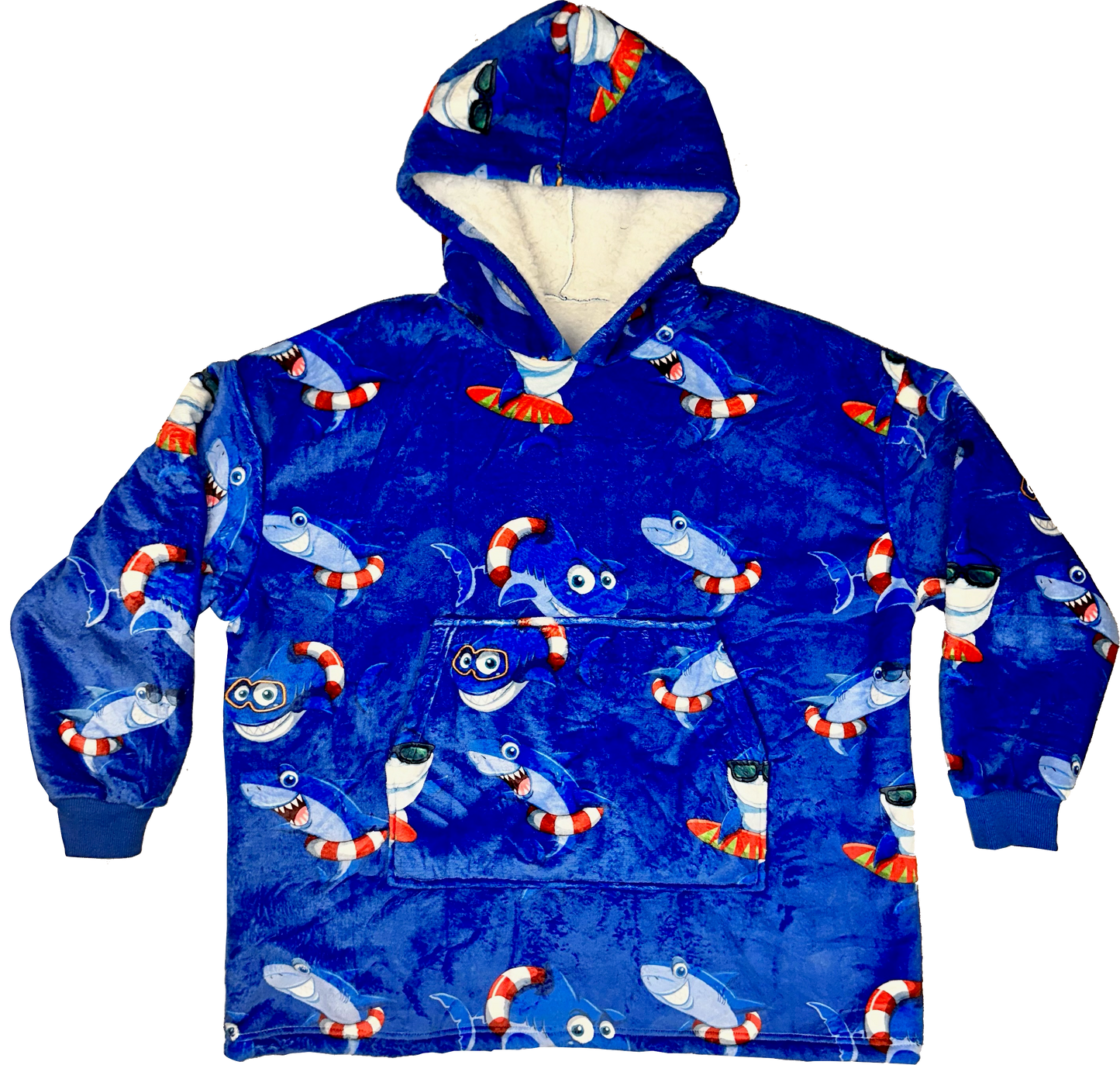 Comfy SHARK adventure wearable blanket