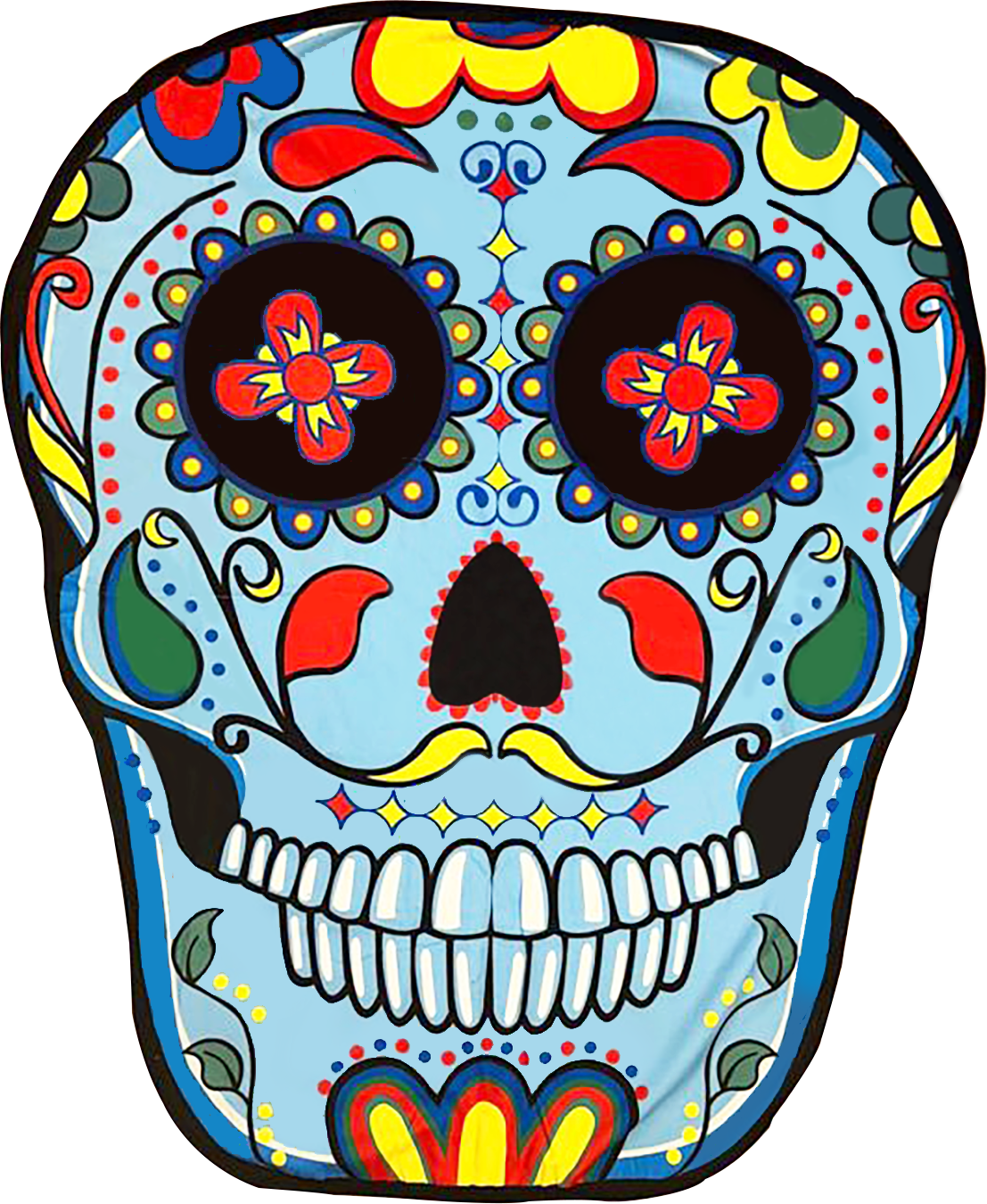 Sugar Skull beach towel
